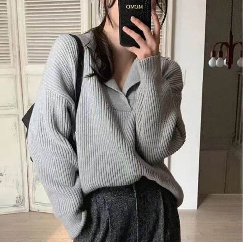 Cozy Winter Sweater with V-Neck | Comfy & Stylish