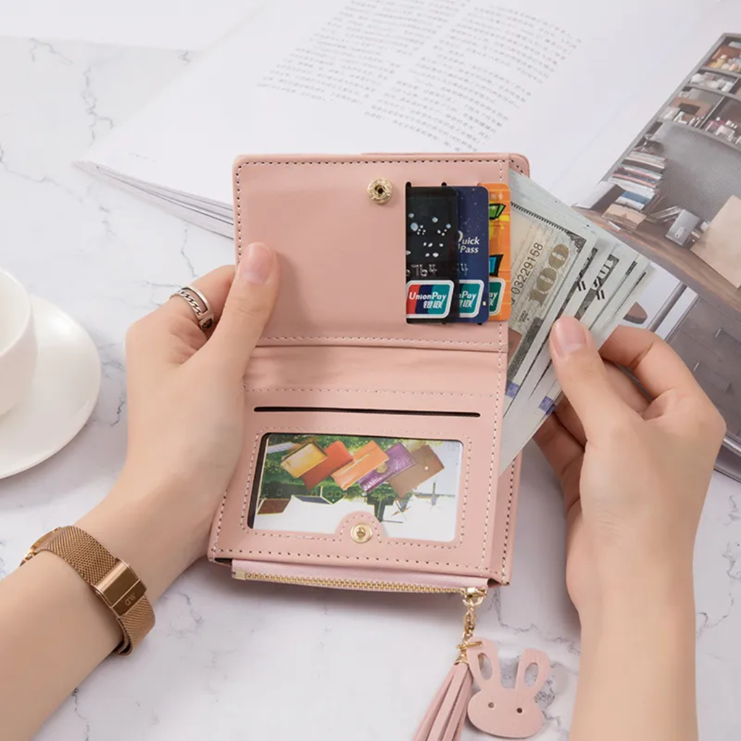 Small Wallet with Tassel Zipper | Stylish & Functional