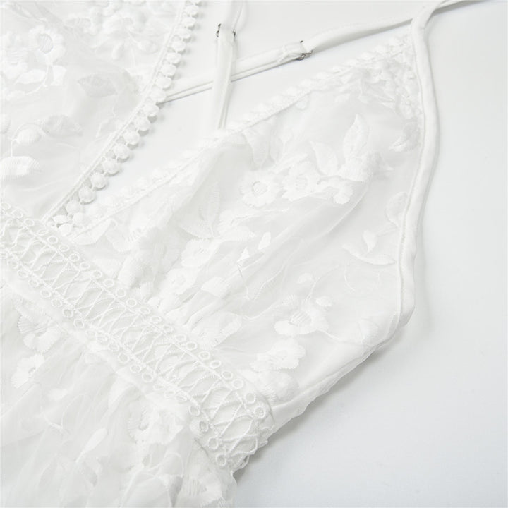 Sammy Jackson™Reina Romantische Jurk | Een elegante, witte zomerjurk