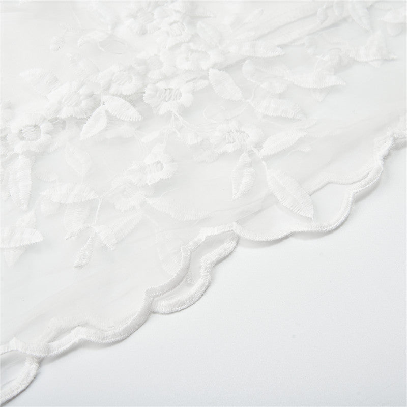 Sammy Jackson™Reina Romantische Jurk | Een elegante, witte zomerjurk