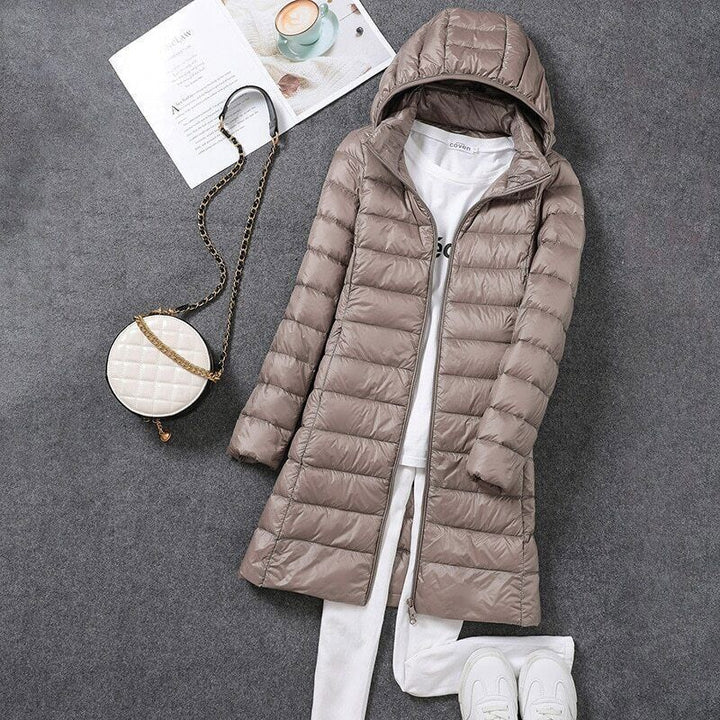 Daisy Long Down Jacket | Cozy & Stylish