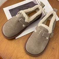 Mikaela Leather Slippers | Warm & Trendy