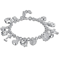 Silver charm bracelet | Trendy & popular design