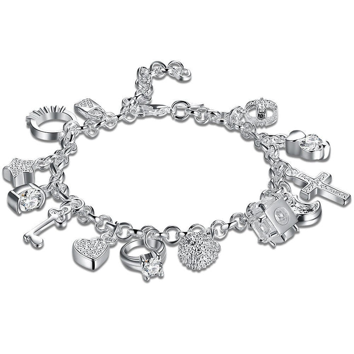 Silver charm bracelet | Trendy & popular design