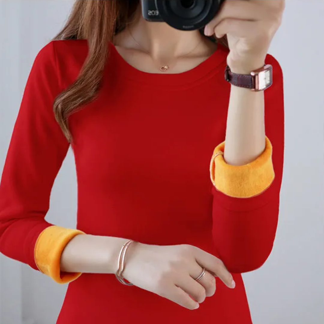 Athena Velvet Thermal Top | Warm & Comfortable