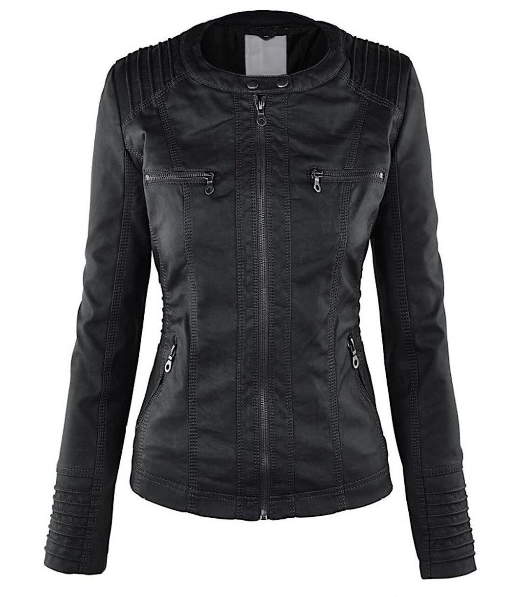 Cheska Leather Jacket | Unique & Stylish