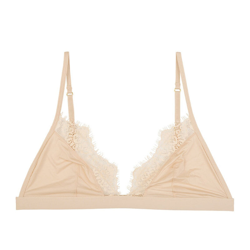 Soft Satin Bra | With beautiful lace edges to finish!