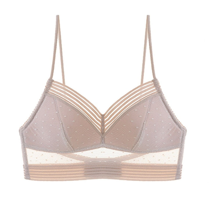 Backless Bra | With trendy polka dot mesh