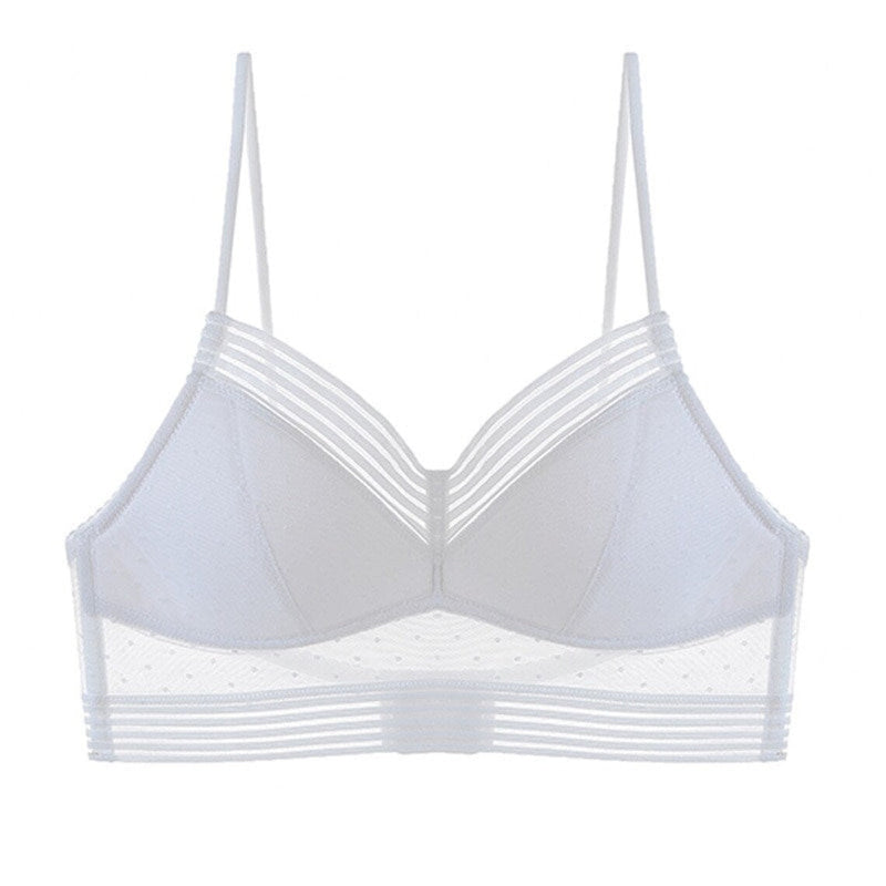 Backless Bra | With trendy polka dot mesh