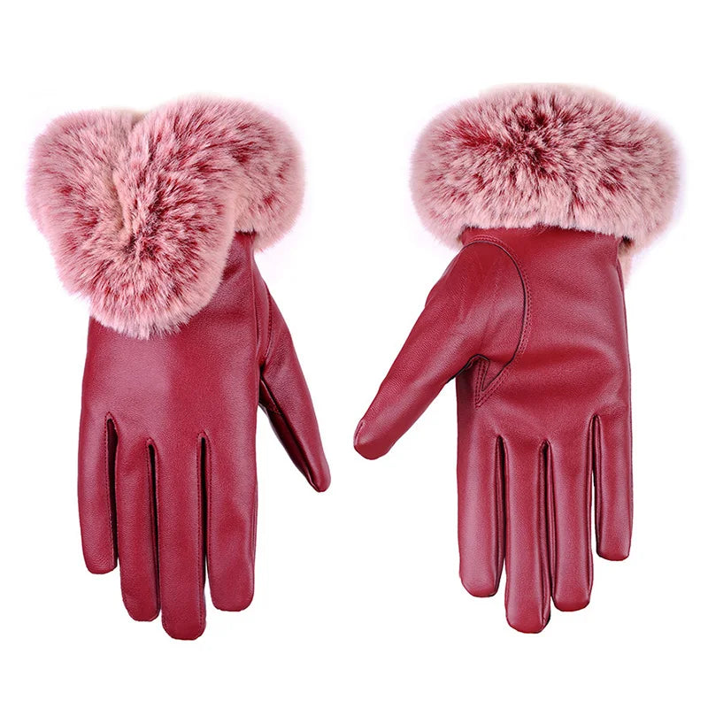 Apple Leather Gloves | Stylish & Warm