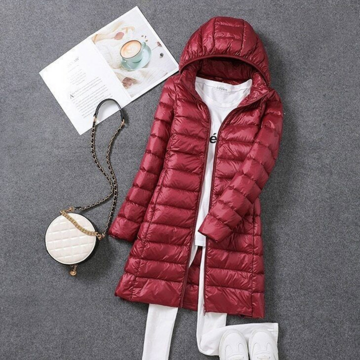 Daisy Long Down Jacket | Cozy & Stylish