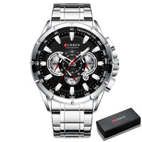 Sammy Jackson™ CURREN Luxury Quartz Watch with Stopwatch | Affordable Luxury